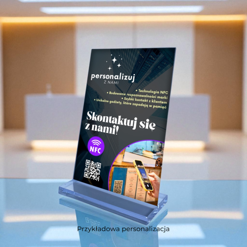 Prezenter metalowy NFC skontaktuj się szybki kontakt firma