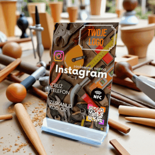 Tabliczka do instagrama NFC QR
